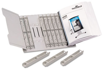Durable® Catalog Rack,  12 1-inch Rings, Gray