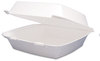 A Picture of product DCC-95HT1R Dart® Foam Hinged Lid Containers,  Foam Hinged 1-Comp, 9 1/2 x 9 1/4 x 3, 200/Carton