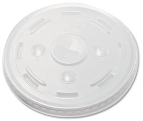 Dart® Conex® Plastic Cold Cup Lids,  16-24oz Cups, Translucent, 50/Sleeve, 20 Sleeves/Carton