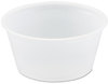 A Picture of product DCC-P200N SOLO® Cup Company Polystyrene Portion Cups,  2oz, Translucent, 250/Bag, 10 Bags/Carton