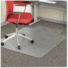 A Picture of product DEF-CM11112 deflecto® EconoMat® Occasional Use Chair Mat for Commercial Low Pile Carpeting,  36 x 48 w/Lip, Clear