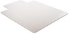 A Picture of product DEF-CM14113 deflecto® SuperMat Frequent Use Chair Mat for Medium Pile Carpeting,  Medium Pile Carpet, Beveled, 36x48 w/Lip, Clear