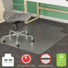 A Picture of product DEF-CM14113 deflecto® SuperMat Frequent Use Chair Mat for Medium Pile Carpeting,  Medium Pile Carpet, Beveled, 36x48 w/Lip, Clear