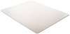 A Picture of product DEF-CM14243 deflecto® SuperMat Frequent Use Chair Mat for Medium Pile Carpeting,  Medium Pile Carpet, Beveled, 45 x 53, Clear