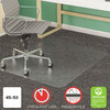 A Picture of product DEF-CM14243 deflecto® SuperMat Frequent Use Chair Mat for Medium Pile Carpeting,  Medium Pile Carpet, Beveled, 45 x 53, Clear