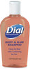 A Picture of product DIA-04014 Dial® Professional Body & Hair Care,  Peach Scent, 7.5oz Flip-Cap Bottle, 24/Carton