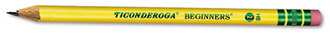 Dixon® Ticonderoga® Beginners® Woodcase Pencil with Microban®,  HB #2, Yellow, Dozen