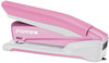 A Picture of product ACI-1188 PaperPro® inCOURAGE™ 20 Desktop Stapler,  20-Sheet Capacity, Pink/White