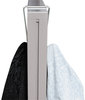 A Picture of product ALE-CH2SR Alera® Garment Hooks Double Sided Partition Hook, Steel, 0.5 x 3.38 4.75, Over-the-Door/Over-the-Panel Mount, Silver, 2/Pack