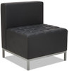 A Picture of product ALE-QB8116 Alera® QUB Series Armless L Sectional 26.38w x 26.38d 30.5h, Black