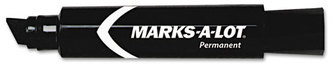 Avery® MARKS A LOT® Extra-Large Desk-Style Permanent Marker Extra-Broad Chisel Tip, Black (24148)