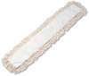 A Picture of product BWK-1348 Boardwalk® Industrial Dust Mop Head,  Hygrade Cotton, 48w x 5d, White