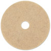A Picture of product BWK-4017NHE Boardwalk® Natural Hog Hair Ultra High-Speed Burnishing Floor Pads. 17 in. Tan. 5/carton.
