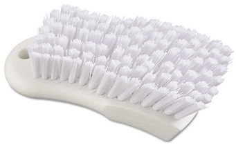 Boardwalk® Scrub Brush,  White Polypropylene Fill, 6" Long, White