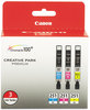 A Picture of product CNM-6449B009 Canon® 6448B001-6516B001 Ink, Cyan/Magenta/Yellow, 3/PK