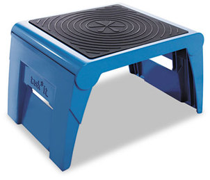 Cramer® 1UP® Folding Step Stool,  250lb Cap, 14w x 11 1/4d x 9 3/4h, Blue