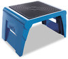 A Picture of product CRA-50051PK63 Cramer® 1UP® Folding Step Stool,  250lb Cap, 14w x 11 1/4d x 9 3/4h, Blue
