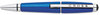 A Picture of product CRO-AT05553 Cross® Edge Retractable Gel Roller Ball Pen,  0.7 mm, Medium, Black Ink, Blue Barrel