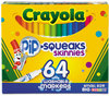 A Picture of product CYO-588764 Crayola® Pip-Squeaks Skinnies™ Washable Markers, 64 Colors, 64/Set