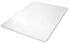 A Picture of product DEF-CM21242COM deflecto® EconoMat® Non-Studded Anytime Use Chairmat for Hard Floors,  45 x 53, Clear