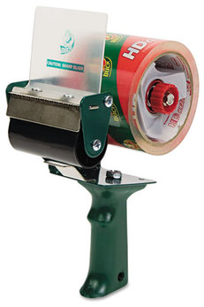 Duck® Extra Wide Packaging Tape Dispenser,  3" Core, Green