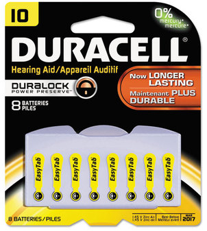 Duracell® Lithium Medical Battery, 3V, #10, 8/Pk