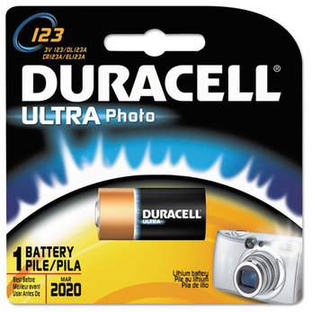 Duracell® Ultra High-Power Lithium Batteries,  123, 3V