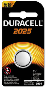 Duracell® Lithium Coin Battery 2025. 20 X 2.5 mm.