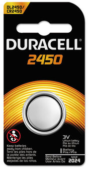 Duracell® Button Cell Battery,  2450, 36/Pk