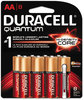 A Picture of product DUR-QU1500B8Z Duracell® Quantum Alkaline Batteries with Duralock Power Preserve™ Technology,  AA, 8/Pk