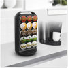 A Picture of product EMS-CRS02BLK Mind Reader Coffee Pod Carousel,  Fits 30 Pods, 6 7/8 x 6 7/8 x 12 5/8, Black