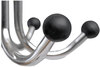 A Picture of product ABA-PMCLAS Alba™ Chromy Coat Stand 12 Knobs, 16w x 16d 70.5h, Chrome/Black