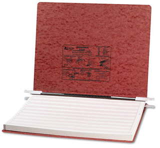 ACCO PRESSTEX® Covers with Storage Hooks,  6" Cap, 14 7/8 x 11, Red