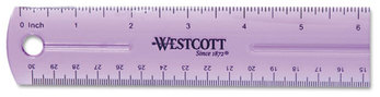 Westcott® Jeweltone Plastic Ruler,