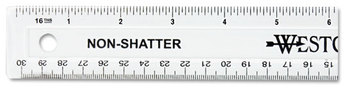 Westcott® Non-Shatter Flexible Ruler,