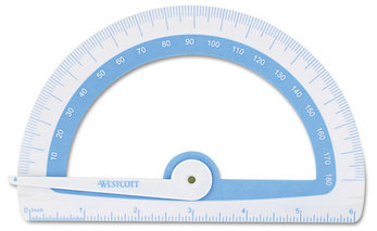 Westcott® Student Protractor with Antimicrobial Product Protection,  Assorted Colors
