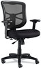 A Picture of product ALE-EL42BME10B Alera® Elusion™ Series Mesh Mid-Back Swivel/Tilt Chair Supports Up to 275 lb, 17.9" 21.8" Seat Height, Black