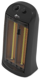 Alera® Quartz Tower Heater,  13 1/4"w x 10 1/8"d x 23 1/4"h, Black