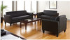 A Picture of product ALE-RL22LS10B Alera® Reception Lounge Sofa Series Furniture, Loveseat, 55.5w x 31.5d 33.07h, Black