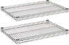 A Picture of product ALE-SW584824BL Alera® Extra Wire Shelves Industrial Shelving 48w x 24d, Black, 2 Shelves/Carton