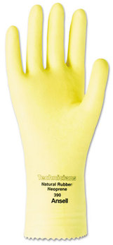 AnsellPro Technicians Latex/Neoprene Blend Gloves,  Size 7, 12 Pairs