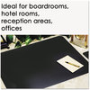 A Picture of product AOP-1924LE Artistic® Leather Desk Pad with Coaster,  19 x 24, Black