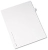 A Picture of product AVE-01020 Avery® Preprinted Style Legal Dividers Exhibit Side Tab Index 10-Tab, 20, 11 x 8.5, White, 25/Pack, (1020)