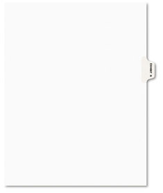 Avery® Legal Index Divider, Exhibit Alpha Letter, Avery® Style,  Exhibit N, Letter, White, 25/Pack