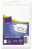 A Picture of product AVE-05454 Avery® Removable Multi-Use Labels Inkjet/Laser Printers, 4 x 6, White, 40/Pack, (5454)