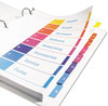 A Picture of product AVE-11133 Avery® Customizable Table of Contents Ready Index® Multicolor Dividers with Printable Section Titles TOC Tab 8-Tab, 1 to 8, 11 x 8.5, White, Traditional Color Tabs, Set