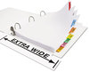 A Picture of product AVE-11222 Avery® Insertable Big Tab™ Dividers 8-Tab, 11.13 x 9.25, White, Assorted Tabs, 1 Set