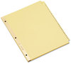 A Picture of product AVE-11308 Avery® Preprinted Laminated Tab Dividers with Gold Reinforced Binding Edge 31-Tab, 1 to 31, 11 x 8.5, Buff, Set