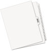 A Picture of product AVE-11370 Avery® Preprinted Legal Exhibit Index Tab Dividers with Black and White Tabs Side Style, 25-Tab, 1 to 25, 11 x 8.5, Set