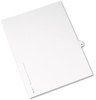 A Picture of product AVE-11920 Avery® Preprinted Legal Exhibit Index Tab Dividers with Black and White Tabs Side Style, 10-Tab, 10, 11 x 8.5, 25/Pack